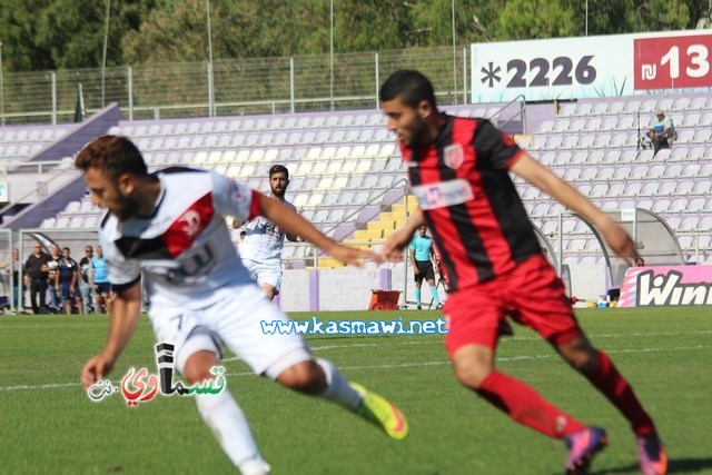 فيديو : الحسم النهائي ينتقل الى ارض الناصرة يوم الثلاثاء بعد التعادل 1-1 واكثر من 4500 مشجع ساند الفريق القسماوي 